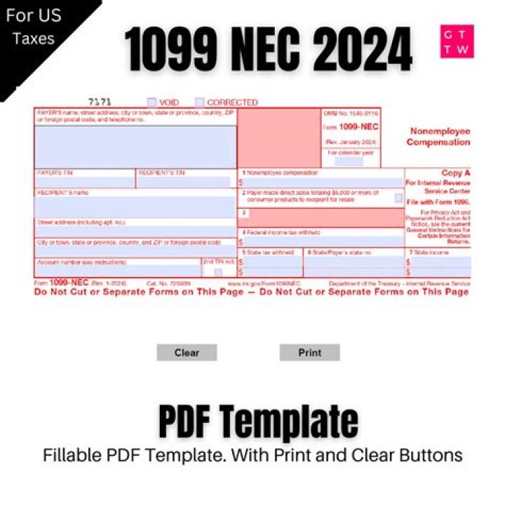 Is there a template for 1099?