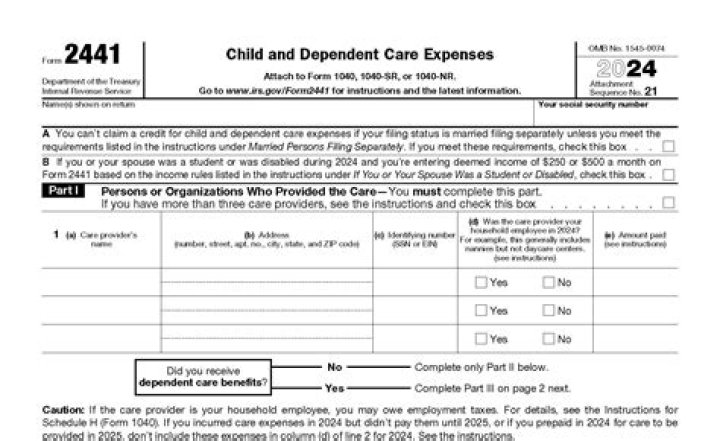 What is a form 2441?