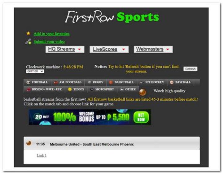 What is better first row sports?